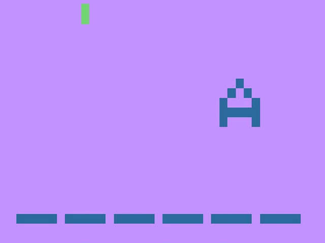 Hangman title screen for Atari 2600